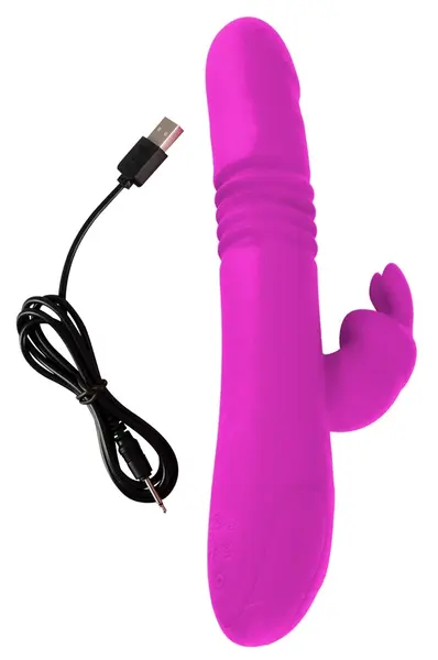 Sweet Smile Thrusting Pearl Ra Pink Dual-Action Intimate Device 26cm