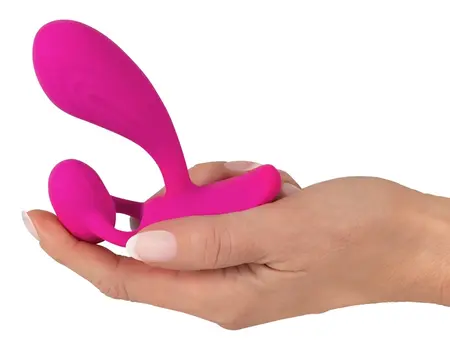 Sweet Smile RC Flexible Dual-Motor Silicone Vibrator, Pink, 11cm