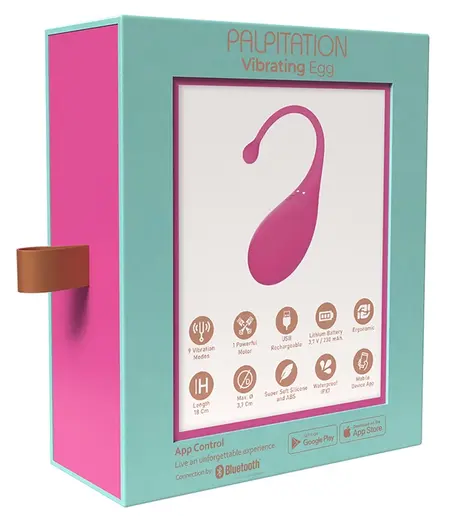 Adrien Lastic Palpitation App-Controlled Intimate Device, 18 cm, Purple