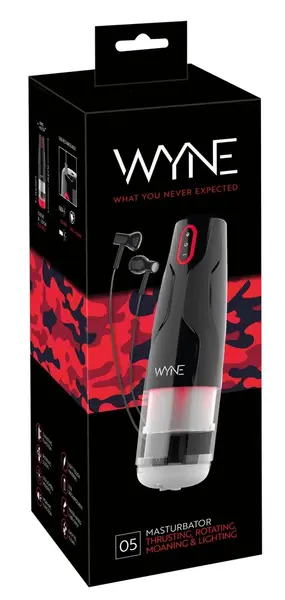WYNE Rotating Intimate Machine 05 with LED Light & Sound, 28.8 cm