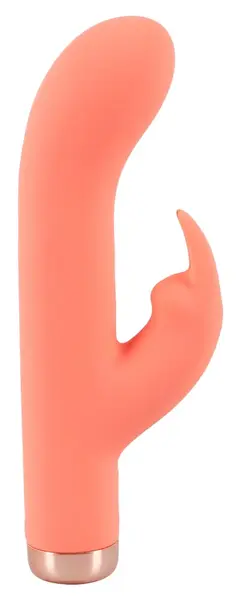 Peachy Mini Rabbit Vibe Soft Touch Silicone 10 Modes Pastel Pink 16.7cm