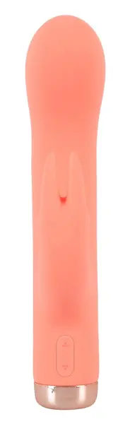Peachy Mini Rabbit Vibe Soft Touch Silicone 10 Modes Pastel Pink 16.7cm