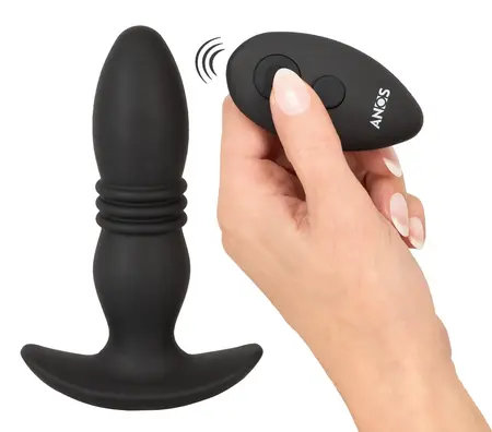 ANOS RC Thrusting Massager - Remote-Controlled, Black, 14.4-15.9 cm