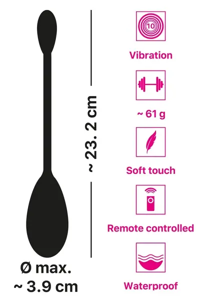 You2Toys RC Single Vibrating Love Egg - Silicone, 10 Modes, Waterproof