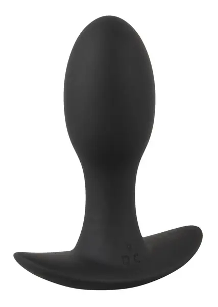 ANOS Mini Plug Vibrating Silicone Black 20 Modes Compact Size