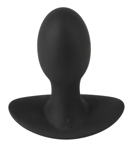 ANOS Mini Plug Vibrating Silicone Black 20 Modes Compact Size