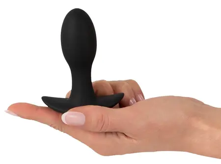 ANOS Mini Plug Vibrating Silicone Black 20 Modes Compact Size