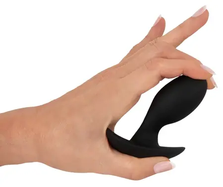ANOS Mini Plug Vibrating Silicone Black 20 Modes Compact Size