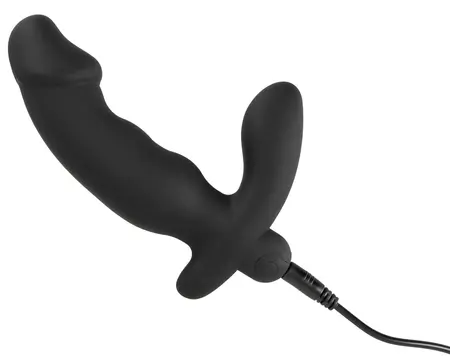ANOS Prostate Massager Vibe System Silicone Black 14cm USB Rechargeable