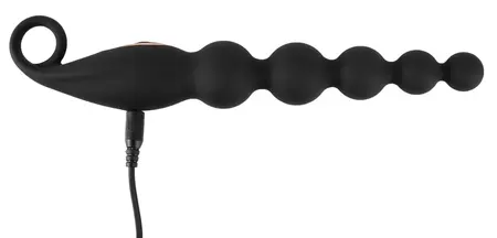 ANOS Vibrating Anal Beads Flexible 7-Mode Silicone 22.1cm Black