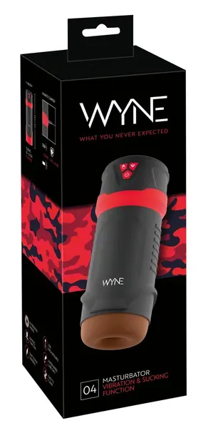 WYNE Intimate Machine Negative Pressure Suction & Vibration, 23.7 cm, Black