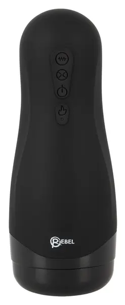 Rebel Intimate Machine 3-in-1 Heating Vibrating Suction Black 26cm