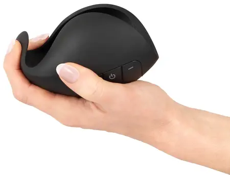 Rebel Vibrating Glans Device Flexible Silicone 10 Modes Black 13cm
