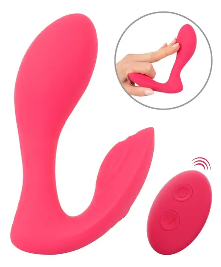 Sweet Smile G-Spot Panty Vibrator Dual Motor Silicone Pink 12.8cm