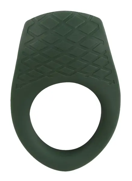 Emerald Love луксозен вибриращ пръстен, 10 режима, USB, черен