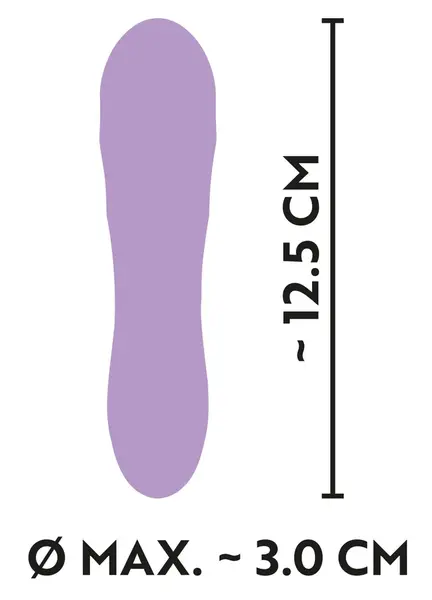 Cuties Mini Vibrator Purple 2nd Gen - Compact, 7 Modes, Waterproof