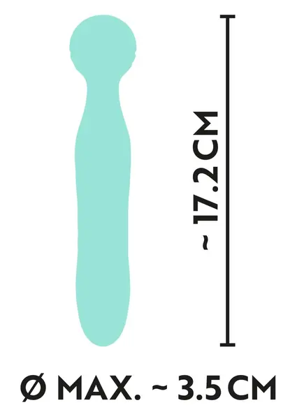 Cuties Mini Vibrator 2.G Green - Compact, Waterproof, 7 Modes