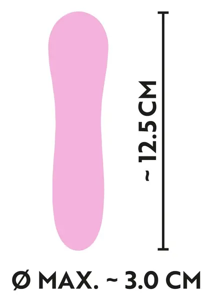 Cuties Mini Vibrator Rose 2.G - Compact Waterproof Model, 7 Modes, Pink