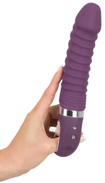 Sweet Smile Warming Soft Vibrator 12 Modes Silicone Waterproof 23.5cm