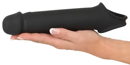 Rebel RC Intimate Extension Sleeve 8cm Vibrating Black Adjustable
