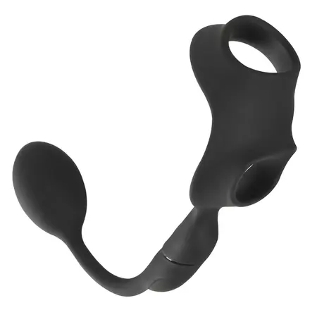 REBEL RC Silicone System - Intimate Dual Ring with Remote Plug, Black