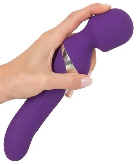 Javida Wand & Pearl Dual-Ended Vibrator Silicone 24cm USB Rechargeable