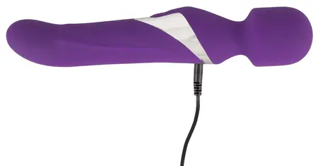 Javida Wand & Pearl Dual-Ended Vibrator Silicone 24cm USB Rechargeable