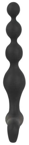 Bad Kitty BV Rechargeable Vibrating Anal Beads Silicone Black 20cm