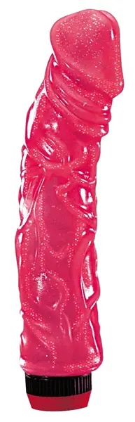 You2Toys Big Jelly Flexible Vibrator, Multi-Speed, Glitter Effect, 23cm