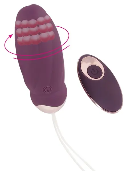 Javida RC Rotating Intimate Ball - 8 Modes, Silicone, Rechargeable, 18.5cm