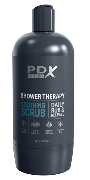 PDX Plug Shower Therapy Soothing Scrub Intimate Machine, 20.7 cm