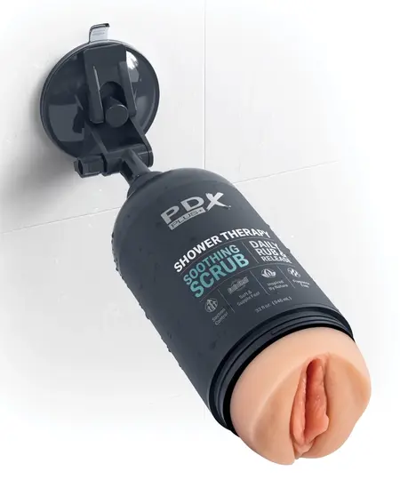 PDX Plug Shower Therapy Soothing Scrub Intimate Machine, 20.7 cm
