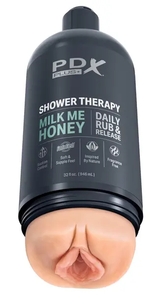 PDX Plug Shower Therapy Milk Me Honey Intimate Machine 20.7cm