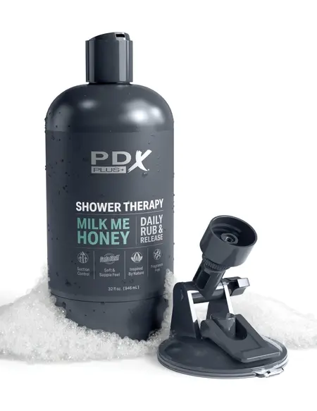 PDX Plug Shower Therapy Milk Me Honey Intimate Machine 20.7cm