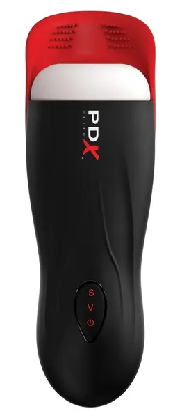 PDX Elite Fap-O-Matic Pro Intimate Machine with Suction & Vibration, Black