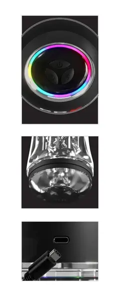 PDX Elite ViewTube Pro Automatic Suction & Vibration Device, Transparent