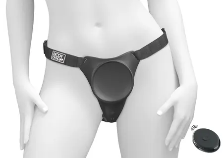 Pipedream Body Dock G-Spot Pro Harness with Vibrating Plate, Adjustable Straps