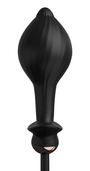 Anal Fantasy Elite Auto-Throb Inflatable Plug, Silicone, Black, 13cm