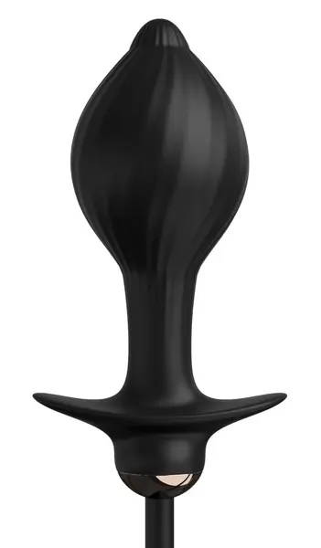 Anal Fantasy Elite Auto-Throb Inflatable Plug, Silicone, Black, 13cm