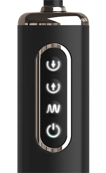 Anal Fantasy Elite Auto-Throb Inflatable Plug, Silicone, Black, 13cm