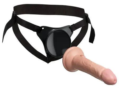 King Cock Elite Beginner Adjustable Strap-On Harness System Black
