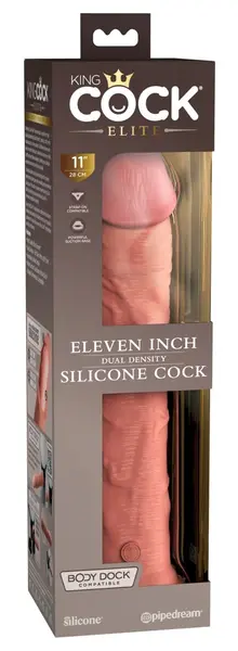 King Cock Elite KCE 11 Dual Density Silicone Model, 29.5 cm, Light