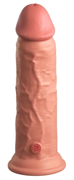 King Cock Elite двуслойно анатомично дилдо, светло, силиконово, 22 см