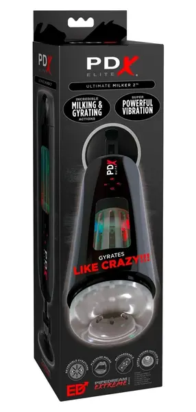 PDX Elite Ultimate Milker 2 Intimate Machine LED 27cm Black