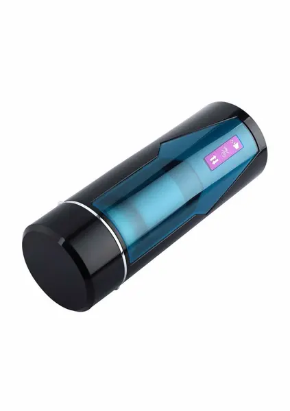 Hismith KlicLok Vibrating Stroker - 9-Mode Thrusting Cup, Black
