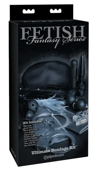FFSLE Ultimate Bondage Kit 10-Piece Set with Accessories Black