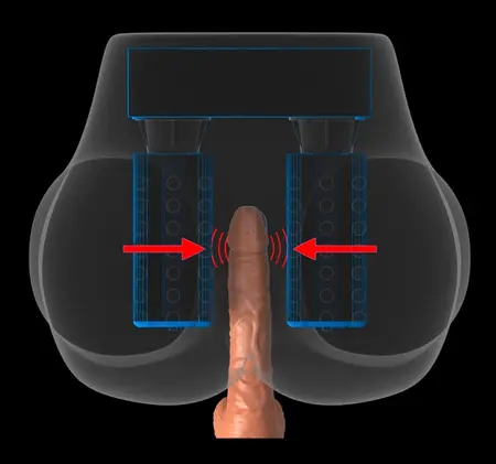 PDX Elite Milk Me Silly Light Intimate Torso with Vibration System 9.4kg