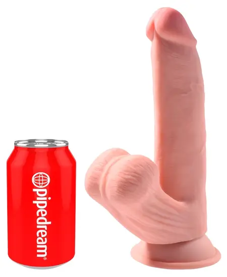King Cock Plus 8” Triple Density Anatomical Model with Flexible Base