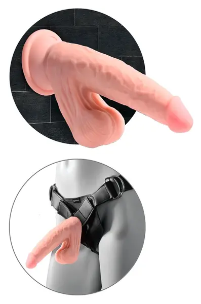 King Cock Plus 8” Triple Density Anatomical Model with Flexible Base