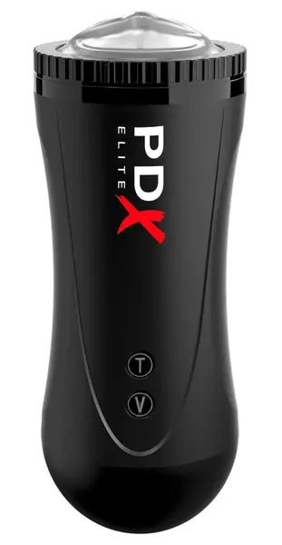 PDX Elite Moto Stroker Automatic Intimate Machine 21cm USB Black